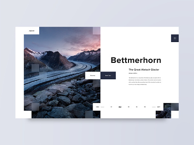 Bettmerhorn adobe xd clean dark design layout minimal travel ui ux web web design