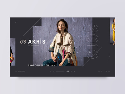 Akris adobe xd clean dark design fashion layout minimal photography ui ux web web design