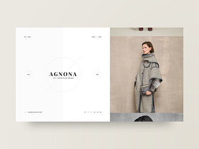Agnona adobe xd clean design fashion grid layout minimal photography ui ux web web design