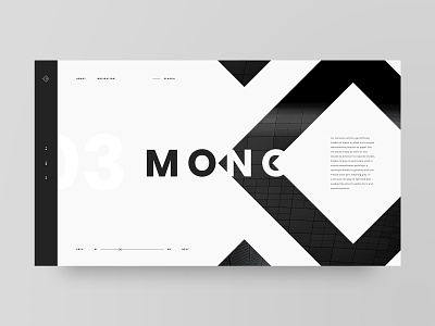 Mono adobe xd clean design dribbble invite grid layout minimal monochrome ui ux web web design