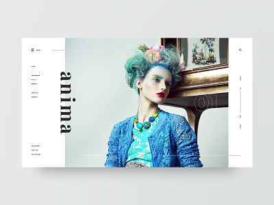 Anima adobe xd clean design fashion grid layout lookbook minimal model photography typography ui ux web web design