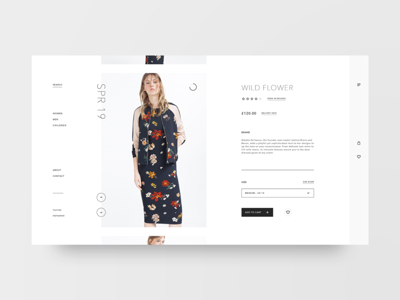 Basic adobe xd clean design fashion grid layout minimal product card shop ui ux web web design