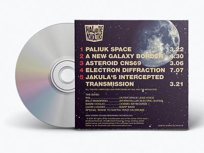 HATM promo cover (back) album cd cover moon music space