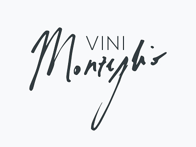 Vini Monzeglio calligraphy handmade lettering logo logotype signature wine