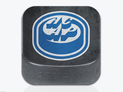 HCAP iPhone Icon hockey icon ios iphone puck vintage