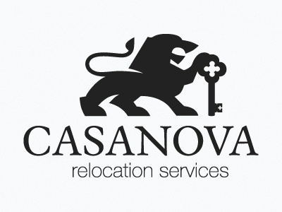 Casanova branding casanova identity key lion logo