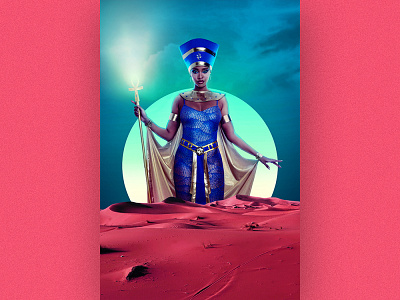 Lady of Grace ancientegypt art artdirection design designs history manipulation nefertiti poster posterart