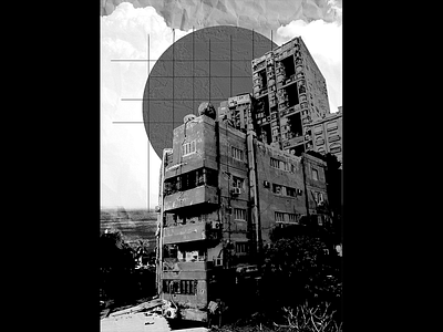 Experimental vol.3 architecture art artdirection black buildings collage design egypt poster posterart