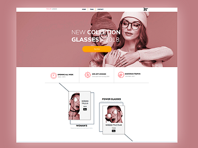 E-commerce layout. design landing page ui web