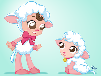 Ovejitas, Little sheep digitalillustration illustrator kids littlesheep