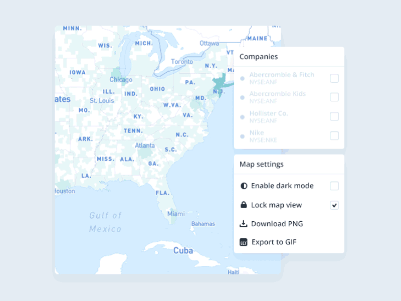 Map Animation after effects ui