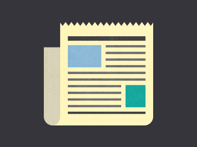 News flat icon illustration news newspaper simple