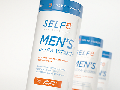 SELFe Mens Ultra-vitamin 3d 3d art 3d artist 3drender branding package design