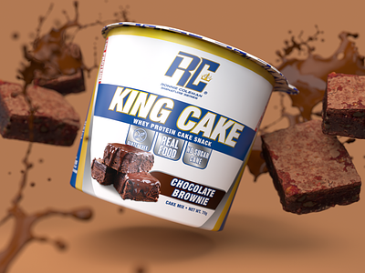 Ronnie Coleman's King Cake 3d 3d art 3d artist 3drender branding