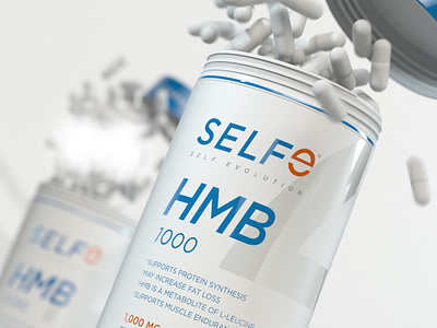 SELFe HMB 3d 3d art 3drender branding package design