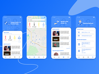 Pantau COVID - 19 App - UI Design