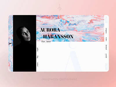 Aurora design minimal ui ux web website