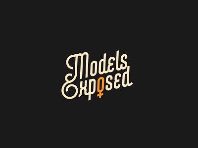 Models Exposed branding design typography