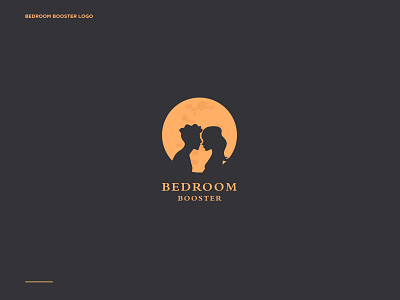 Bedroom Booster branding couple design drawing illustration logo logodesign moon moonlight