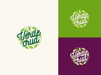 Verde Crud branding design drawing logo logodesign nature typography vector