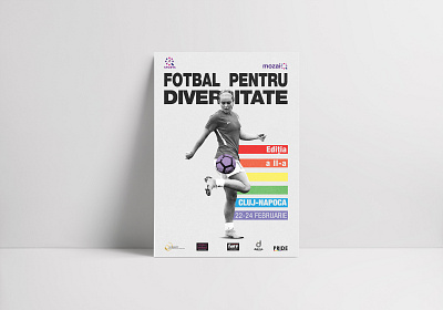 Fotbal pentru Diversitate colors design football lgbt photoshop poster typography