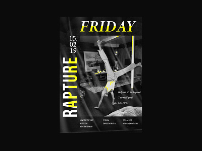 Friday Rapture design photoshop poster typography