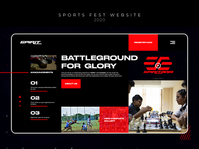 Spirit Website Redesign - PreFest v1 design flat minimal typography ui ux web website