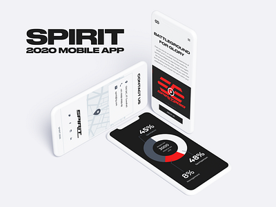 Spirit Mobile App Home app clean design minimal typography ui ux web website
