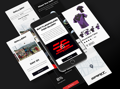 Spirit Mobile App Main Screens app brand clean design identity minimal typography ui ux web website