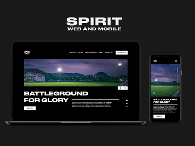 Spirit Web and Mobile - Home app brand clean design minimal typography ui ux web website