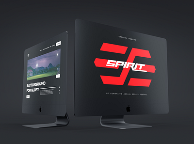 Splash & Home Screen - Spirit Website clean design flat identity minimal typography ui ux web website