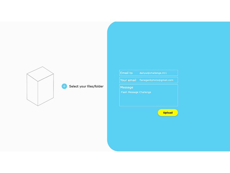 Daily UI Challenge 011 Flash Message animation daily ui dailyui ui ui design challenge uidesign uploader ux