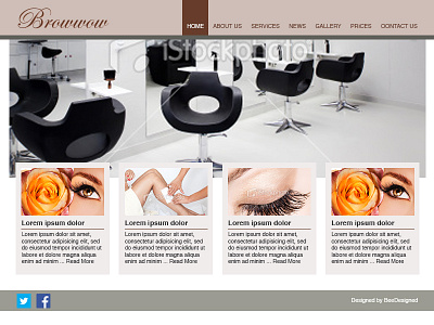 Web Design Concept - Browwow beauty beedesigned clean concept design ideas simple web website work