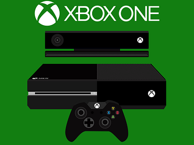 Xbox One Console Flat Design console design flat xbox xbox one