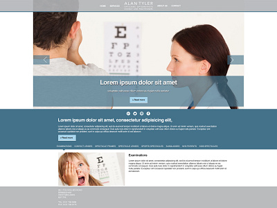 Atopticians Concept Dribbble concept design interface navigation style typography ui web web design