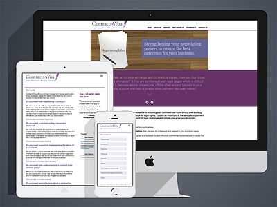 Contracts4you design livesite mobile responsive responsive design ui ux website