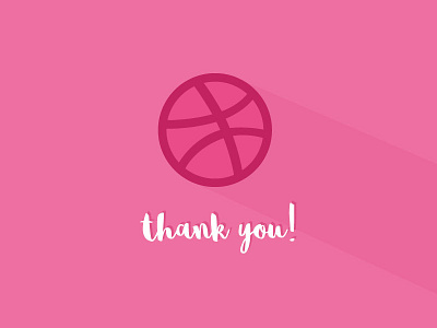 Dribbble Thank You