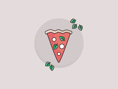 Sundays are for Pizzas! flat illustration illustration pizza