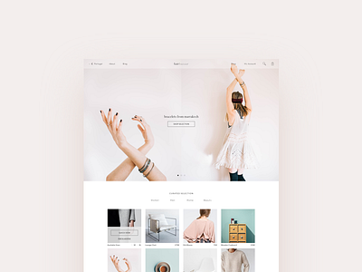 Fair Bazaar Concept e commerce ecommerce grid landing page responsive shop sustainability ui ux design