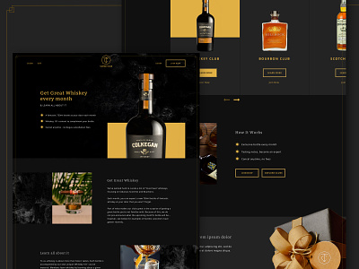 Taster's Club alcohol design desktop ecommerce ui ui design web web design website