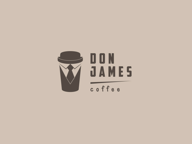 Don James Coffee modern design corporate identity brand identity logos logo design logo branding
