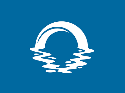 Seagate arch circle gate logo ocean reflection sea water
