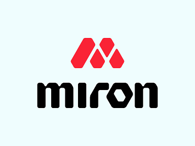 Miron: sportswear brand logo diamond font letter logo sports type
