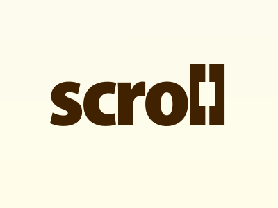 Scroll identity logo scroll typography