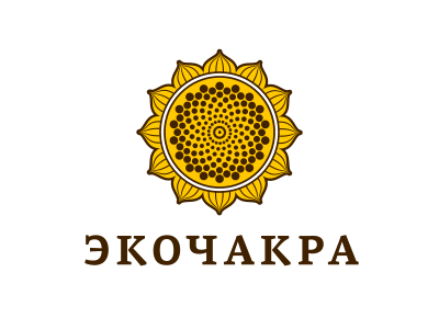 EcoChakra logo chakra esoteric identity india logo mandala sun sunflower