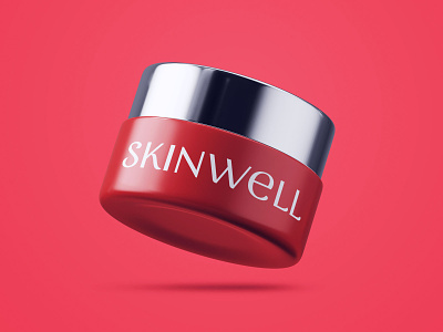 Skinwell logo branding cosmetics identity lettering logo logo design logotype type wordmark