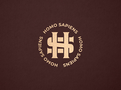 Homo Sapiens logo branding identity logo monogram