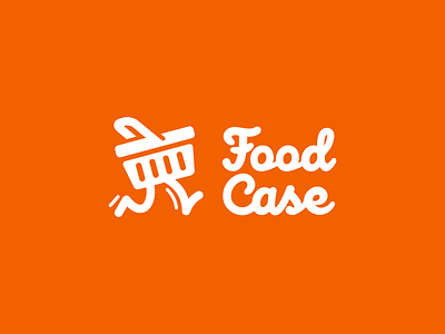 Food Case logo basket branding delivery food logo