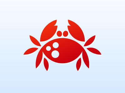 Fishmarket crab food identity logo red seafood