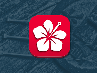 Acustorm accupuncture app hibiscus icon logo medicine needle